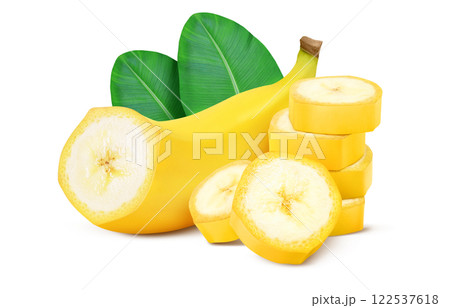 バナナのイラスト リアル 122537618