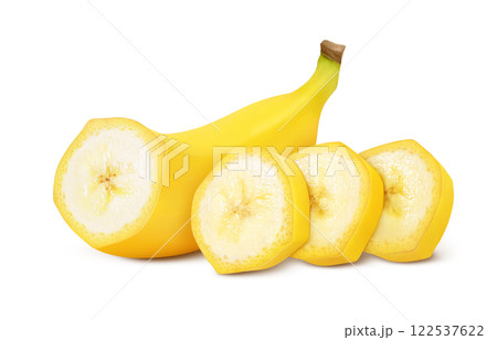 バナナのイラスト リアル 122537622
