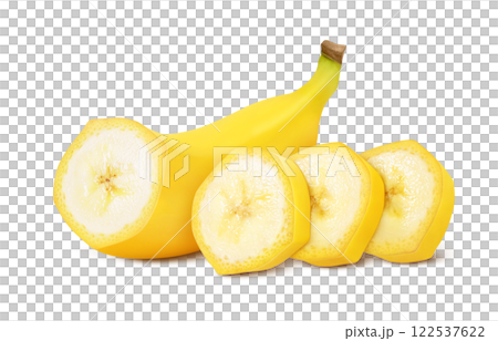 バナナのイラスト リアル 122537622