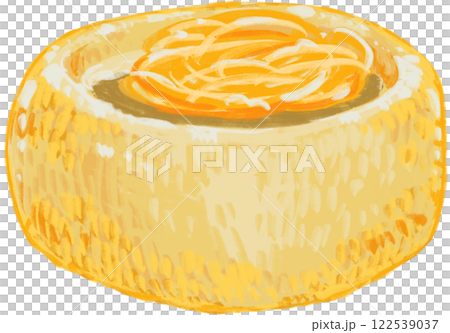 pasta alla routa, cheese wheel pasta hand painting illustration Italian food cheesy melt mix meal pasta alla routa, cheese wheel pasta hand painting illustration Italian food cheesy melt mix meal 122539037