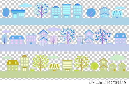 Green city Green residential area City illustration material Stylish background illustration Green city Green residential area City illustration material Stylish background illustration 122539449