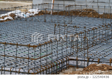 基礎の型枠工事 配筋 122540436
