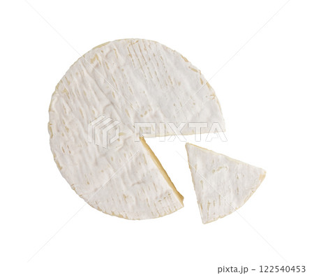 camembert cheese isolated 122540453
