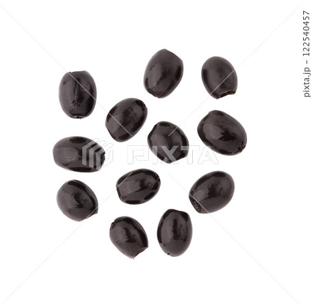 black olives isolated on white 122540457