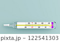 thermometer on a light background. glass medical device for measuring human temperature. 3D illustration 122541303