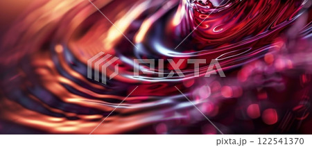 A close up of a glass of red wine with a swirling pattern of the wine, showcasing the rich color and aroma A close up of a glass of red wine with a swirling pattern of the wine, showcasing the rich color and aroma 122541370