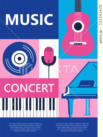 Music concert poster Music concert poster 122541470