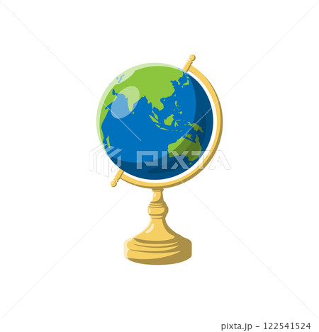 Globe Flat Illustration. Earth Clean Icon Design Element on Isolated White Background 122541524