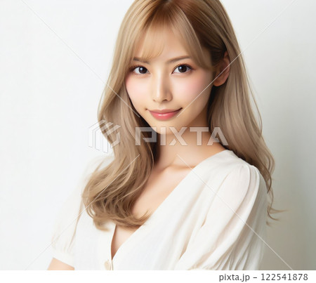 白いブラウスの美女 白いブラウスの美女 122541878