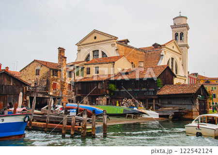 イタリアの水の都ベニスの風景 イタリアの水の都ベニスの風景 122542124