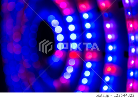 Abstract lights in spiral circle 122544322