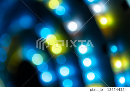 Abstract lights in spiral circle 122544324