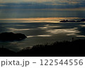 上盛山展望台からの日の出後の情景雲間からの後光 122544556