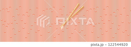 Seamless pattern texture of Chinese noodles, Spaghetti, pasta or Ramen noodles. 122544920