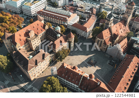 Stiftskirche church in Stuttgart, Germany, travel destination 122544981