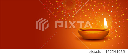 happy diwali festival of light fireworks banner happy diwali festival of light fireworks banner 122545026