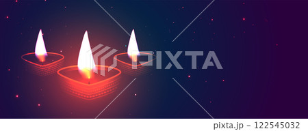 diwali glowing diya banner design diwali glowing diya banner design 122545032