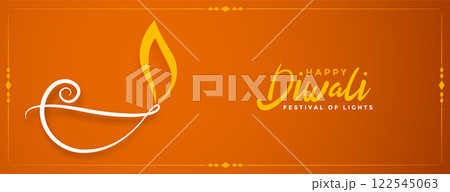 creative happy diwali diya banner design creative happy diwali diya banner design 122545063