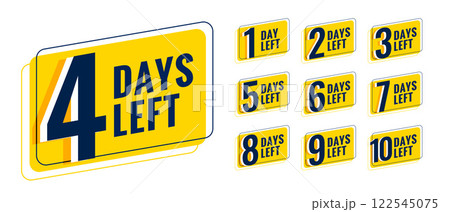 days left countdown timer banner for upcoming event 122545075