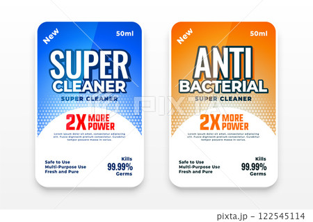 detergent and anti bacterial labels set of two detergent and anti bacterial labels set of two 122545114