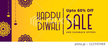 happy diwali festival sale banner design 122545468