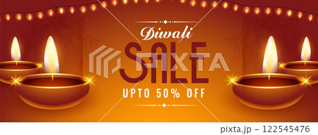 festival diwali sale and discount realistic banner 122545476