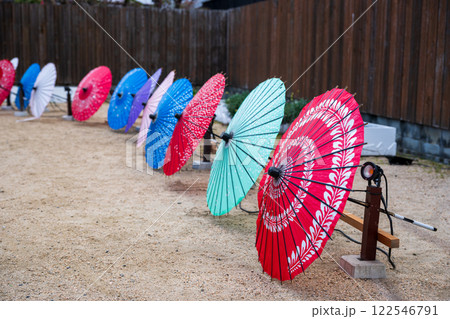 日本の岡山県倉敷市の美観地区の美しい風景 122546791
