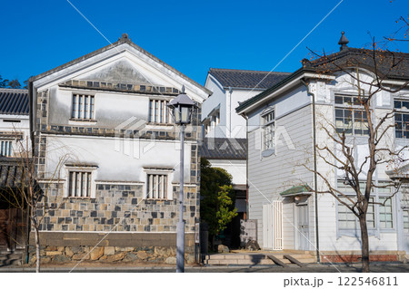 日本の岡山県倉敷市の美観地区の美しい風景 日本の岡山県倉敷市の美観地区の美しい風景 122546811