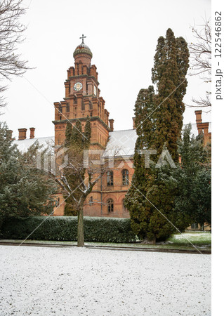 Chernivtsi National University in winter, Ukraine. 122546862