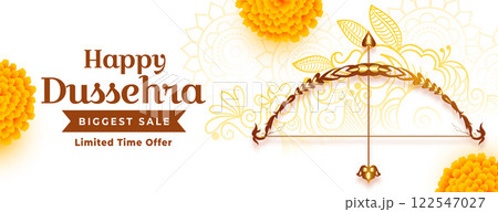 realistic happy dussehra sale banner design realistic happy dussehra sale banner design 122547027