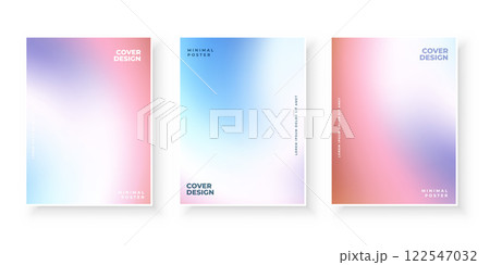 Colorful modern gradient covers template design set Colorful modern gradient covers template design set 122547032