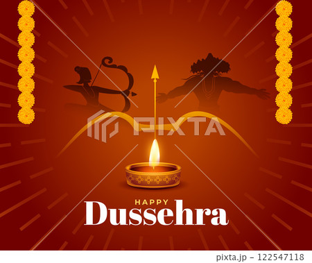 dussehra wishes background with lord rama killing ravana dussehra wishes background with lord rama killing ravana 122547118