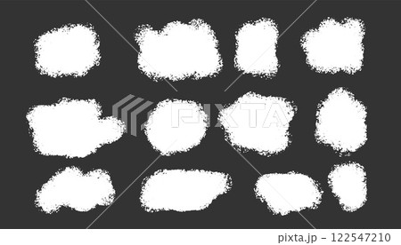 white abstract grunge stains collection 122547210
