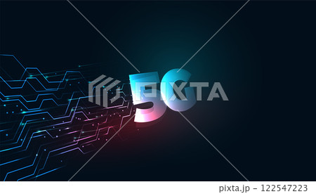 superfast high speed 5th generation 5g technology concept 122547223