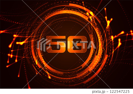 5g technology high speed internet concept background 122547225