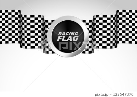 racing flag realistic background design racing flag realistic background design 122547370
