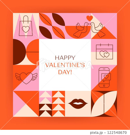 Square Valentines Day Concept Square Valentines Day Concept 122548670