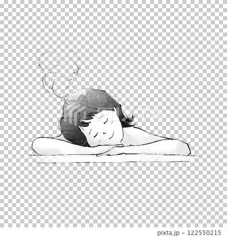 Woman relaxing in the bath 122550215