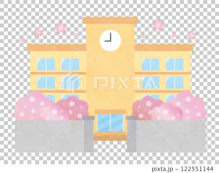 櫻花與學校建築 2 122551144
