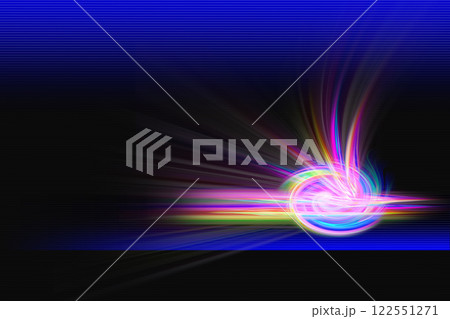カラフルな光イメージの背景 122551271
