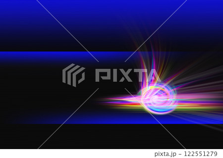 カラフルな光イメージの背景 122551279