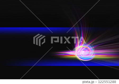 カラフルな光イメージの背景 122551280