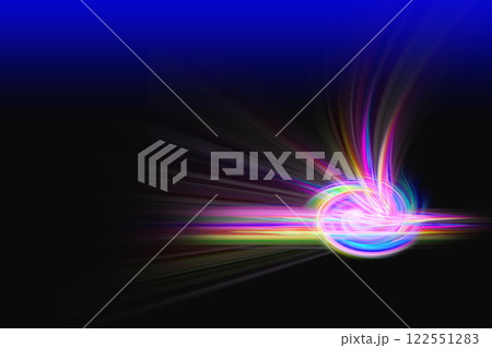 カラフルな光イメージの背景 122551283
