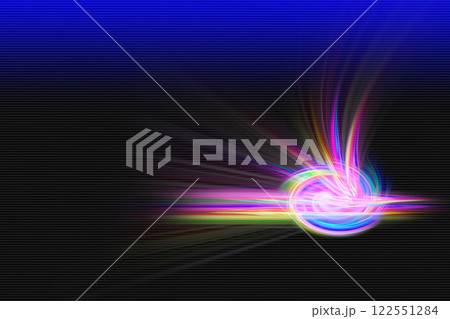 カラフルな光イメージの背景 122551284