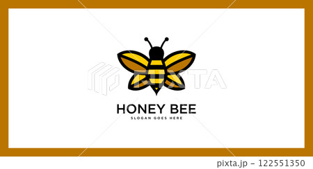 honey Bee animals logo vector honey Bee animals logo vector 122551350