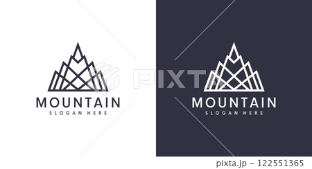 mountain logo vector design emblem mountain logo vector design emblem 122551365