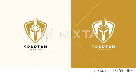 spartan logo and vector design helmet and head spartan logo and vector design helmet and head 122551468