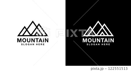 mountain logo vector design emblem 122551513