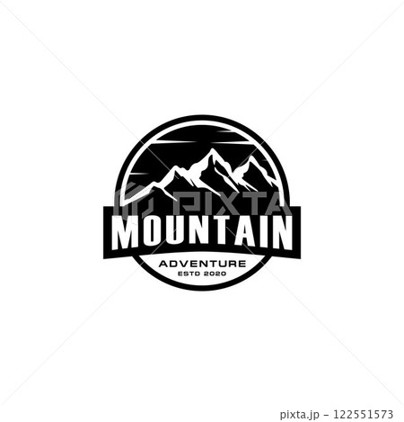 mountain logo vector design emblem mountain logo vector design emblem 122551573
