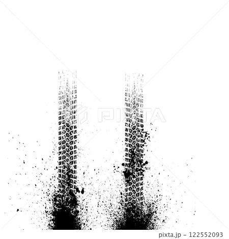 Ink grunge background tire tracks Ink grunge background tire tracks 122552093